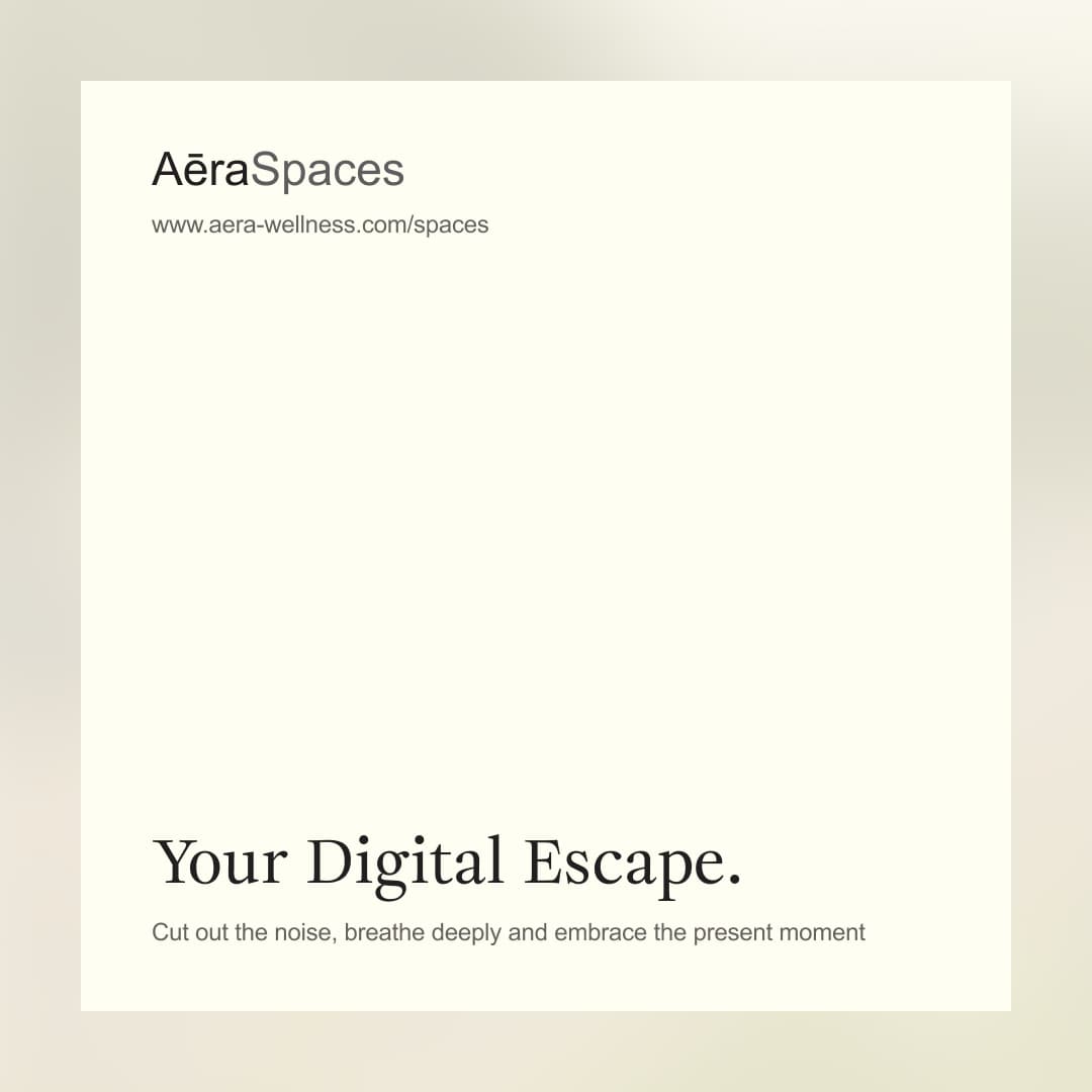 Aera Spaces - Your Digital Escape